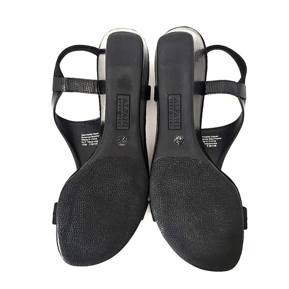 Alfani Vacanzaa Step 'N Flex Wedge Black Sandals Women's Size 10M - Picture 11 of 12